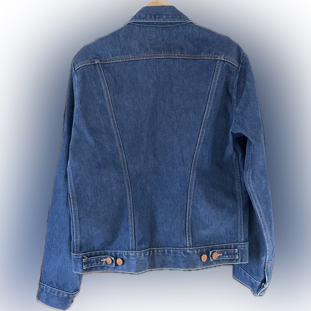 Vintage 70s Wrangler Western Jean Jacket 42 Long Made in USA 74136NV - Picture 2 of 8